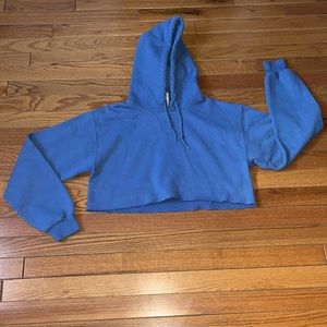 Blue Cropped Sweatshirt